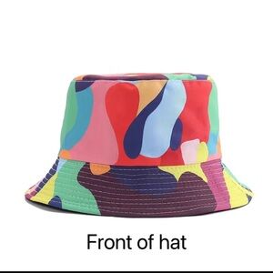 Reversible fun bucket hat. New.